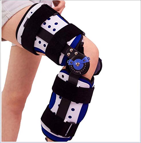 Preisvergleich Produktbild Verstellbare Kniegelenkstütze, Kunststoff, Geteilte Schutzplatte, Rehabilitationsschutz Handabnehmbare Aluminiumhalterung