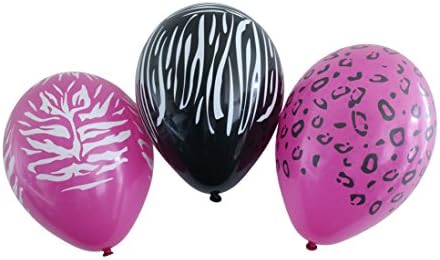 Karaloon 11-Inch Wild Animal Print Balloons (Pack of 30)