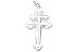 MALDON JEWELLERY Cross Of Lorraine sterling silver charm pendant .925 x 1 Crosses