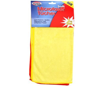 Preisvergleich Produktbild Microfaser Tücher "Soft" 2 Stk. Packung Reinex Pack