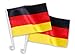 Produktbild Alsino Deutschland Fanartikel Fan-Artikel Fußball EM WM Hut Brille Perücke Fahne, Fanartikel wählen:AFL-01Autofahne 2 Stk.