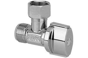 robinet d'arrêt - wc - equerre - 1/4 de tour - diamètre 12 x 17 - nf - arco nf741u