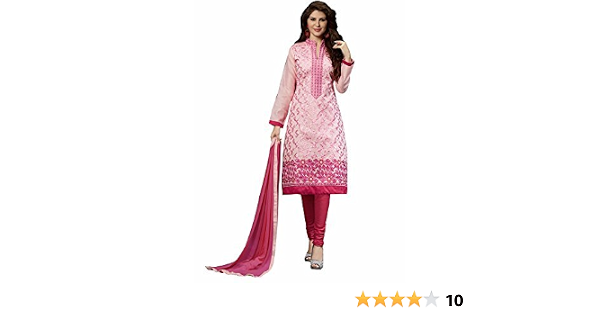 Embroidered Chanderi Salwar Suit 