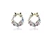 Glitz Multicolor Imitation Gilden Diamond Rhinestone Stud Earring For Women RS.225.00