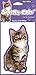 Produktbild Katze Liebhaber Geschenk - gestromt und weiße Katze (Tabby and White) Air Freshener X 4 Stk. Auto-Lufterfrischer einzeln verpackt. Ideales Geschenk für Freunde und Familie.