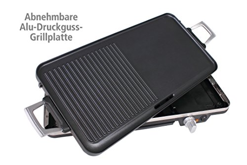 ROMMELSBACHER BBQ 2002 Gourmet – TISCHGRILL – 1900 Watt – schwarz – Zuschaltbare Turbo-Grillzone - 6
