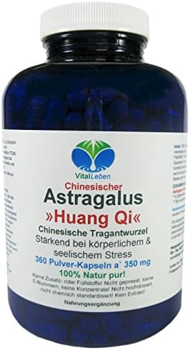 'Astragalus Huang Qi Chinese Tragant root powder Capsules A 350mg