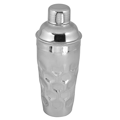Kosma Edelstahl Designer Cocktail Shaker | Mocktail Shaker – (gehämmerte Effekt) – 750 ml - 2