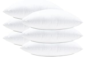 UK Care Direct Cushion Pad - Super Bounce; Decorative Square Pillow - Polycotton Casing; Hypoallergenic Insert - Made in Britain, Bed Pillow - 15" x 15" (38 x 38cm)