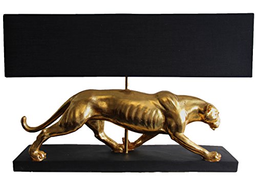 Preisvergleich Produktbild Bada Bing Hochwertige Große Tischlampe Gold Panther Raubkatze Lampe Dekolampe Tischleuchte Extravagant Edel 21