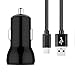 Produktbild Sweet Tech Auto Ladegerät 1A USB Adapter Batterieladegerät Feuerzeug + Typ-C Kabel Schwarz für Cube Mix Plus 10.6 inch Tablet PC