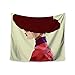 Produktbild Kess eigene 68 x 203,2 Mayka Lenova"Chic Hat" Red Illustration Collage Mehrbettzimmer Wand Gobelin