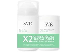 SVR Spirial Deodorante antitraspirante 48H roll-on, 50 ml + ricarica roll-on 50 ml