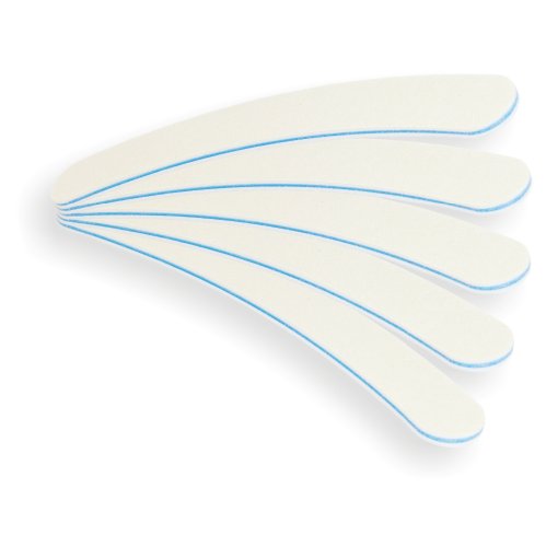 NAILFUN Pack of 5 White Boomerang Files 180/240