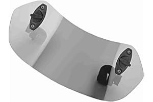 AUSLA Adjustable Clip On Windscreen Wind Deflector Windshield Tawny for Motorcycle, Wind Protection, Noise Reduction