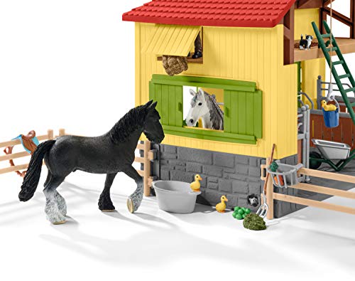 SCHLEICH 42485 Pferdestall Spielfigur, Mehrfarbig - 6