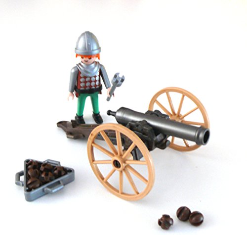 Preisvergleich Produktbild playmobil ® - Kanone - Artillerie - zur Burg - Piraten - Ritterburg - 1 Ritter - 9 Kugeln