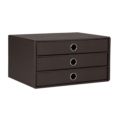 Rössler Soho - Organizador (3 cajones, A4), color marrón