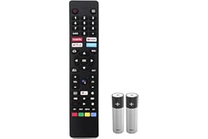 Q-CLICK Smart Remote Control for JVC TV's | Replacement RM-C3250 | Instant Access Netflix, YouTube, Prime, Google Play | Compatible Models: LT-32CA690 to LT-65CA890 | Easy Setup, No Programming Required