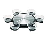 Plegables cáscara plana STÖCKLI 8872.01 Juego de cuencos Alrededor Vidrio Negro, Acero inoxidable 6pieza(s) cuenco - Cuencos (Juego de cuencos, Alrededor, 6 personas(s), Vidrio, Negro, Acero inoxidable, 28 cm)