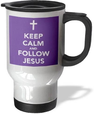 Statuear Follow Jesus Stainless Steel 14-Ounce Travel Mug
