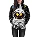 Produktbild Beginfu Liebhaber Hoodies Halloween Kürbis Grimasse 4D Print Party Hoodie Top Sweatshirt Pullover Scary Hoodie Langarm mit Kapuze Top Bluse Hoodie Sweatshirt mit Pullover Kapuzen