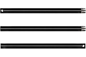 Boosty 3Pcs Backdrop Curtain Rods Converts Light Stand into 9Ft Wide Background Support System 3Ft Each Rod Ideal for Paper & Cloth Backdrops (3 Curtain Rod Set)