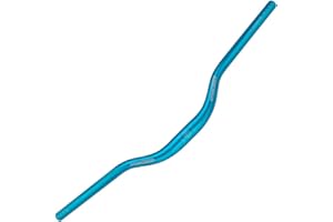 UPANBIKE VTT vélo Extra Long guidon φ31.8mm 720mm / 780mm Riser Bar(Bleu, 720mm)
