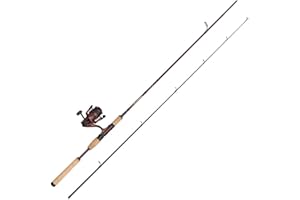 Abu Garcia Tormentor2 - Canne à pêche de Voyage - Canne à pêche en Eau Douce et Moulinet - Perche et Sandre - Robuste, légère et Polyvalente - Rouge - 2,13 m - 2,74 m - Moulinet de Taille 1000-3000