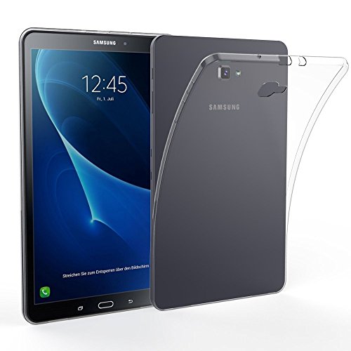 EasyAcc Samsung Galaxy Tab A 10.1 Hülle TPU Transparent Case für Samsung Galaxy Tab A (2016) T585N/ T580N (10,1 Zoll) Cover Durchsichtig TPU Crystal Clear Case Backcover Slimcase