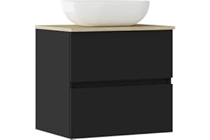 Baikal Conjunto de Mueble de baño Natura, Incluye Lavabo. Mueble Suspendido en Pared con Lavabo cerámico. Varios Acabados y Medidas. Mueble MONTADO.