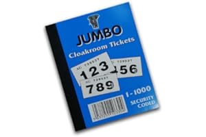 Carnet Vestiaire Tombola 1 à 1000 Tickets Jumbo
