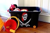 LS Schatzkiste Pirat Spielzeugkiste mit Rollen - 3