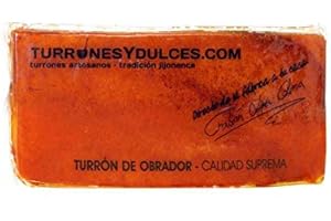 TURRONES FABIÁN Turron de Yema Tostada 300grs Artesano, hecho a mano en Jijona