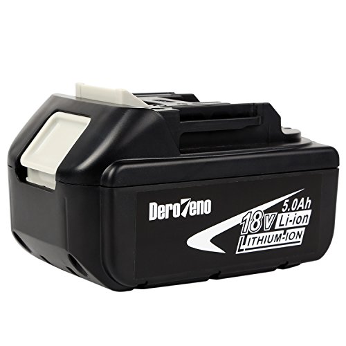 DeroTeno 18V 5.0AH Lithium-Ion Werkzeugakkus für Makita BL1850 BL1840 BL1830 LXT-400 194204-5 - 2