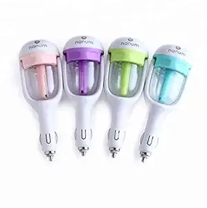 Nanum Car Charger Humidifier, Air Purifier Humidifier Aromatherapy Car Styling Power Protection Humidifier Aromatherapy Essential Oil Diffuser Car Cigarette Lighter Air Purifier