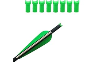 SHARROW 50 Pieces Archery Arrow Crescent Cam Crossbow Arrow Cams Crossbow Arrows Bolt Replacement Hunting Arrow Tails for ID 7.6mm Crossbow Arrow Shaft