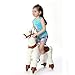 Produktbild Lvbeis Baby Gross Mechanisch Schaukelpferd Plüsch Rocking Horse Toy mit Rädern Schaukeltier,Unicorn