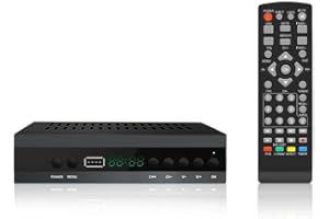 RAYPOW 2025 Nuovo decoder TV TDT DVB-T T2 H265 HEVC FTA Full HD PVR, USB, HDMI, SCART, sintonizzatore TV digitale terrestre, ricevitore digitale, Full HD 1080p JN-821T2