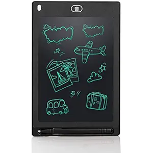 VGRASSP Electronic LCD Writing Drawing Board Tablet Pad for Kids - 8.5 inches - Erase Lock and Unlock Button at the Back - Color and design as per stock