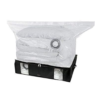 COMPACTOR Housse de Rangement Sous Vide, Taille L, 145L, Noir "Black Edition", RAN8944