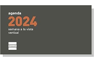 Finocam - Recambio Anual 2024 Plana Semana Vista Vertical Enero 2024 - Diciembre 2024 (12 meses) Español