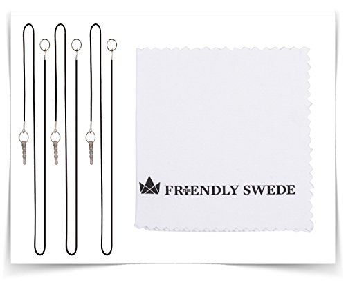 The Friendly Swede 3 Stück Hybrid Stylus Touchscreen Eingabestift mit austauschbarer Mikrofaserspitze (schwarz, dunkelblau, weiß) - 4