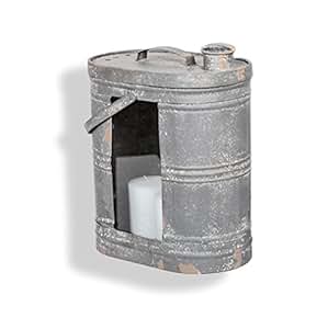 Laterne Kanister Windlicht Metall Glas Gartendeko Kerze ...