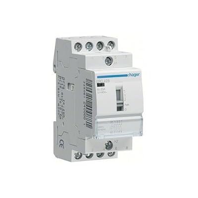 Hager contacteur modulaire tertiaire - commande manuelle - 25a - 4 contacts nf - 230v - hager erc425