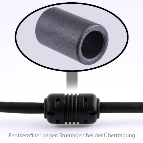 CSL – 7,5m High Speed DVI zu DVI Kabel | Dual Link 24+1 | vergoldete Kontakte | HDTV Auflösungen bis 2560×1600 | 2x Ferritkern | verzinnte OFC Kupferleiter | x.v.Color - 6