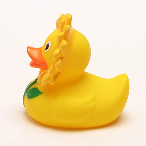 DUCKSHOP | Badeente Sonnenblume | Quietscheente | L: 7,5 cm - 4