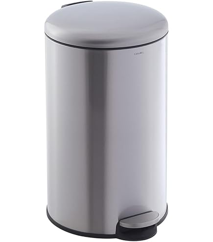 LIFERUN Vuilnisemmer 2 vakken, 2 x 15 liter afvalemmer keuken van metaal, softclose-deksel, binnenemmer afneembaar, handgrepen, dubbele pedaalemmer, voor single-woning, klein gezin, wit