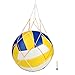 Produktbild runacc Soft Volleyball Premium Leder Volleyball Wettbewerb Volley-mit Pumpe für den Indoor- und Outdoor-Training, geeignet für Beton Boden, Kies Boden, und Holz, Größe 5