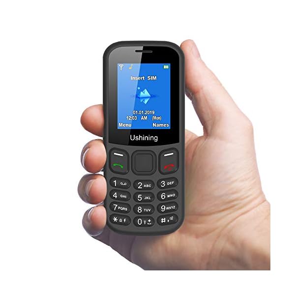 Ukuu U180 Tastenhandy Ohne Vertrag 1,8 Zoll Senioren Handy mit Taschenlampe Mobiltelefon schwarz [Deutsch] – Bild 3